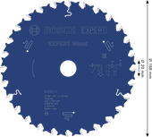 BoschEXPERT 木工圆锯片 168 毫米，用于木材切割。